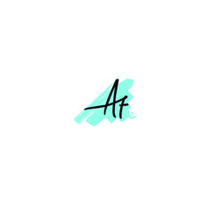 AF Initial Isolated Logo for Identity