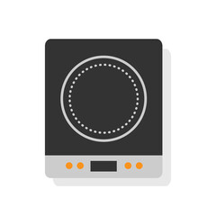 Flat vector icon of Induction stove