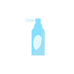 Vector illustration of bottle. Thing for hand washing. Prevention coronavirus by sanitising. 