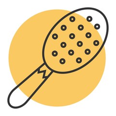 hair brush or comb icon vector