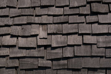 古い木造建築の壁