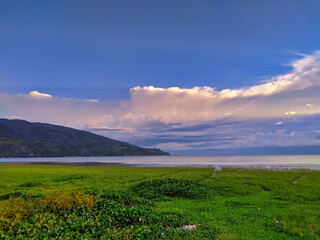 sunset over the danau poso