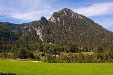 Fototapeta na wymiar Mountain landscape in Berchtesgaden National Park Germany