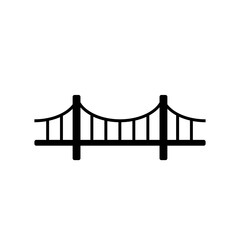 Bridge simple icon. Vector