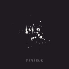 Star constellation space zodiac perseus vector