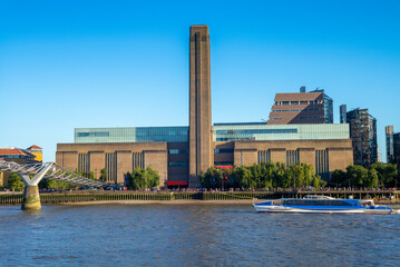 landscape of the southern bank of river thames
