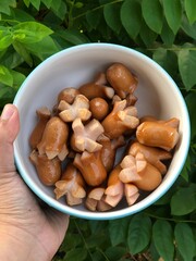 bowl of sausage fried