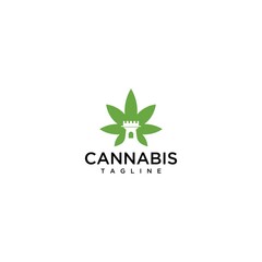 minimalist cannabis logo design inspiration