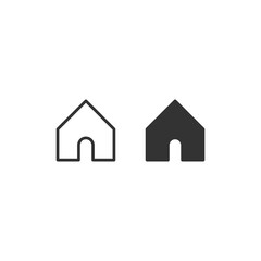 Home icon isolated on white background. House symbol modern, simple, vector, icon for website design, mobile app, ui. Vector Illustration