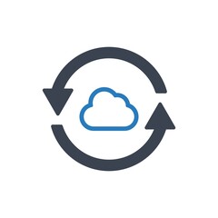 Cloud exchange icon