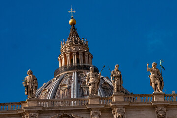 Cúpula de San Pedro, Vaticano, Italia.