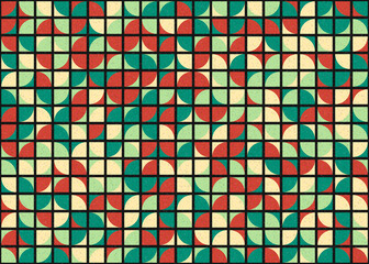 Fototapeta premium Abstract Geometric Pattern generative computational art illustration