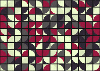 Abstract Geometric Pattern generative computational art illustration