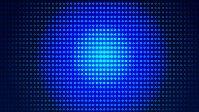 Dot white blue pattern screen led light gradient texture background. Abstract technology big data digital background. 3d rendering. © Papapig