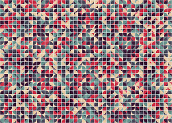 Abstract Geometric Pattern generative computational art illustration