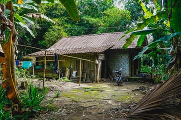Country house in the jungle of indonesia