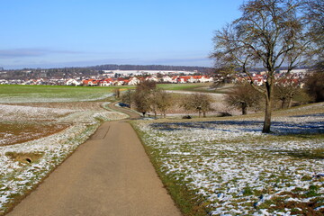 Blick über das Heckengäu auf die Gemeinde Weissach 