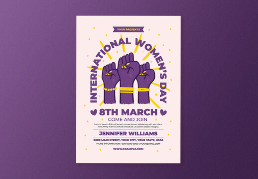 International Women Day Flyer Layout