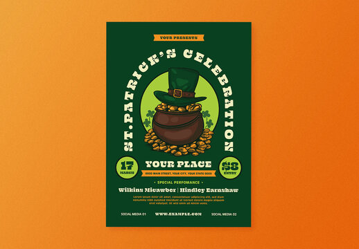 Saint Patrick's Celebration Flyer Layout