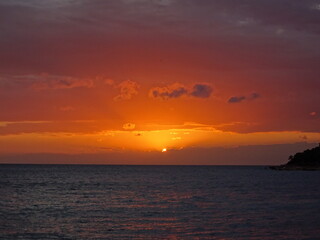 Sunset over the sea - Sonnenuntergang am Meer