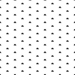 Square seamless background pattern from geometric shapes. The pattern is evenly filled with black printed circuit boards. Vector illustration on white background