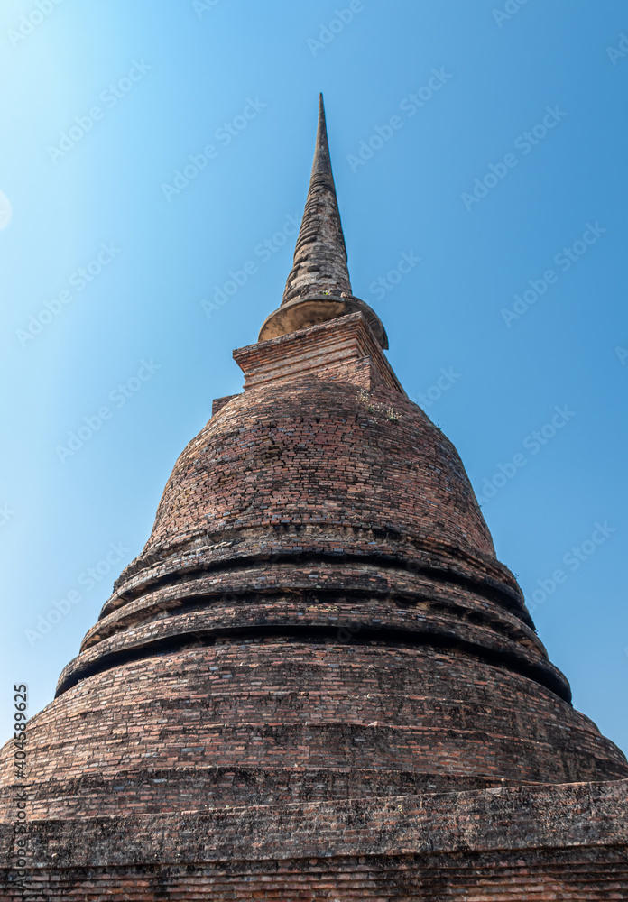 Poster Stupa du parc historique de Sukhothaï, Thaïlande 