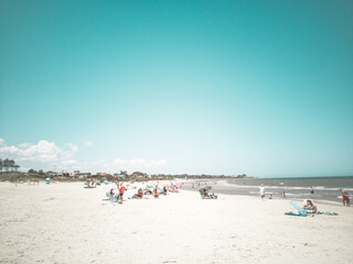 Beach and sea in the morning