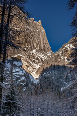 mountains of the small Italian Yosemite