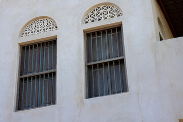Fototapeta na wymiar OLD HOUSES ARCHITECTURE IN UAE SHARJAH 