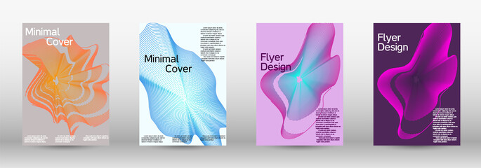 A set of modern abstract covers.