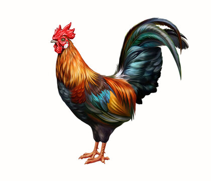 The cock, rooster (gallus)