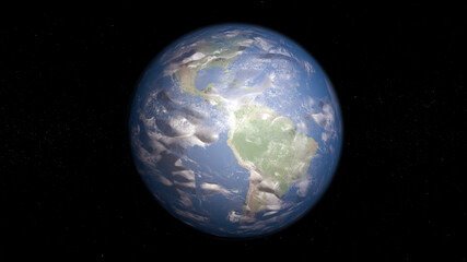 Obraz na płótnie Canvas Planet earth in space