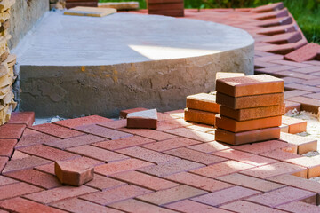 Clinker paving stones for laying paths in the garden