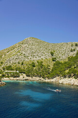 Obraz premium Cala Murta. Peninsula de Formentor.Sierra de Tramuntana.Mallorca.Islas Baleares. España.
