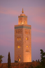 Fototapeta na wymiar Mezquita de la Kutubiyya (s.XII).Marrakech.Ciudad Imperial.Marruecos.Africa.