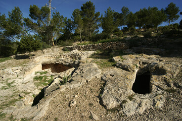 Necròpolis Púnica (ss.V-II a.C.).Ses Paisses de Cala D´Hort.Ibiza.Islas...
