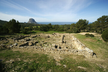 Poblado Púnico (ss.V aC.-VII dC.).Ses Paisses de Cala D´Hort.Ibiza.Islas...