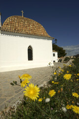 Iglesia de Sant Domènec (ss.XVI-XVIII), recinto amurallado de Dalt Vila(s.XVI).Eivissa.Ibiza.Islas...