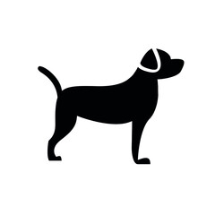 Dog icon set collection. Vector silhouette of dog.