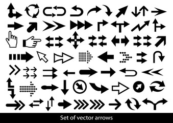 Arrow icon. Mega set of vector arrows