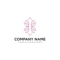 Vector abstract logo and branding design templates in trendy linear minimal style, emblem for beauty studio and cosmetics - female portrait, beautiful woman's face - badge for make up artist, fashion