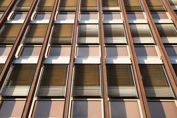 Facade of a building in Zurich with many windows.