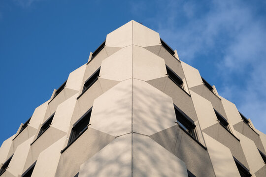 A detail of a special modern construction in Zurich