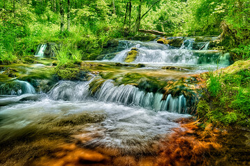 Cascading Cades Cove Stream