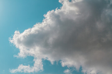 Light clouds on the colorful sky.