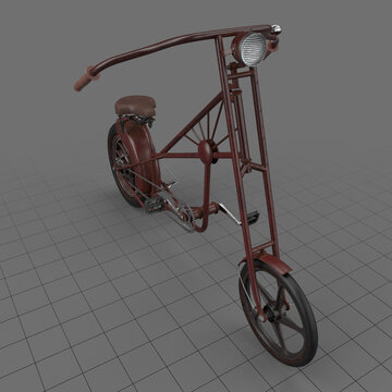 Stylized vintage bicycle