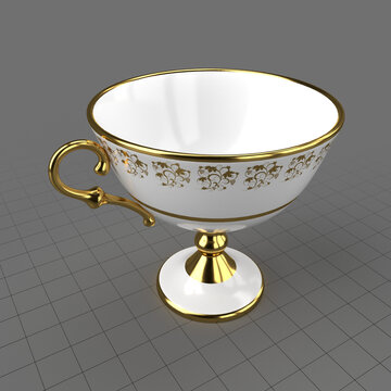 High footed teacup