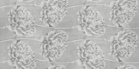 seamless floral pattern background on cement floor