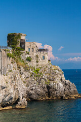 Fototapeta na wymiar イタリア　アマルフィの海岸沿いの景色 