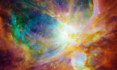 Rainbow Lorikeet Galaxy - Elements of this Image Furnished by NASA